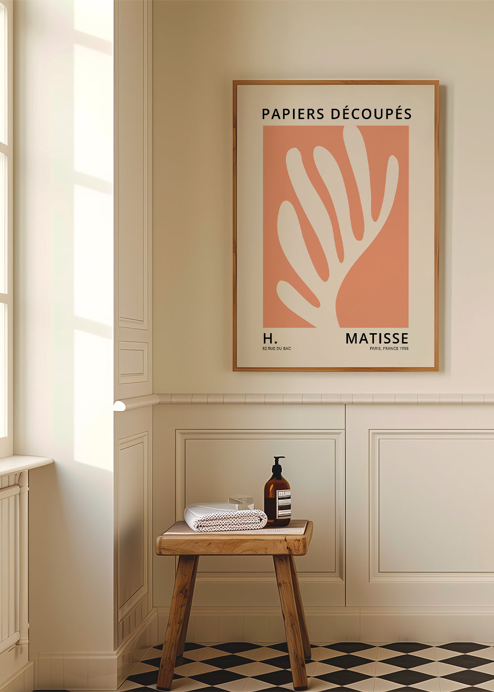 Henri Matisse ORANGE papiers découpés I