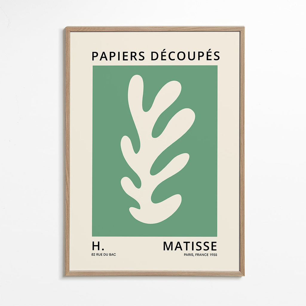 Henri Matisse GREEN papiers découpés I