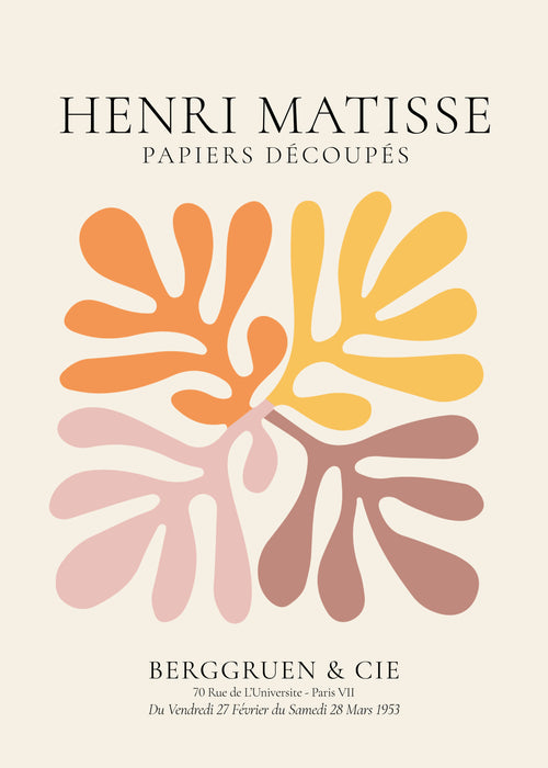 Henri Matisse papiers découpés XIII - Obra sin marco