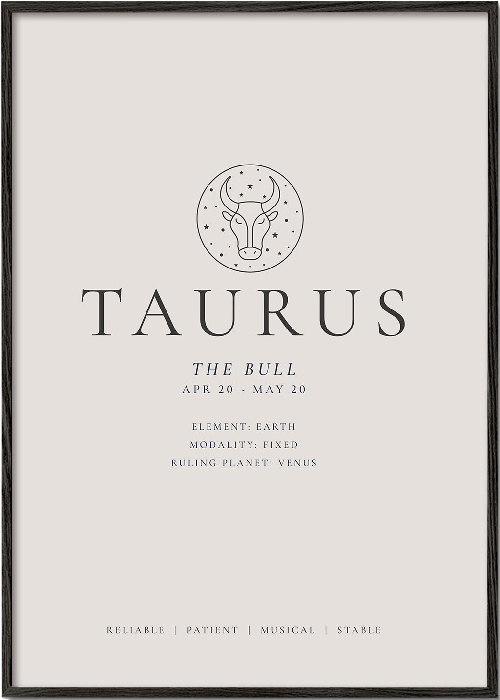 TAURUS zodiac personality traits I