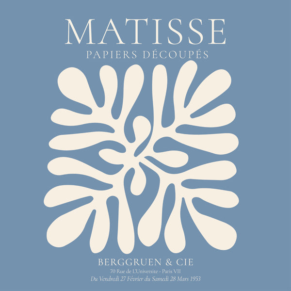 Henri Matisse BLUE papiers découpés II