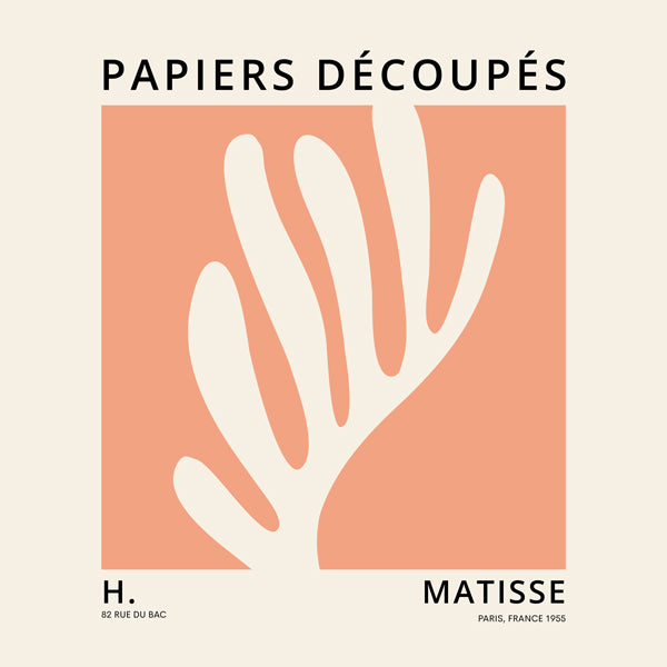 Henri Matisse ORANGE papiers découpés II