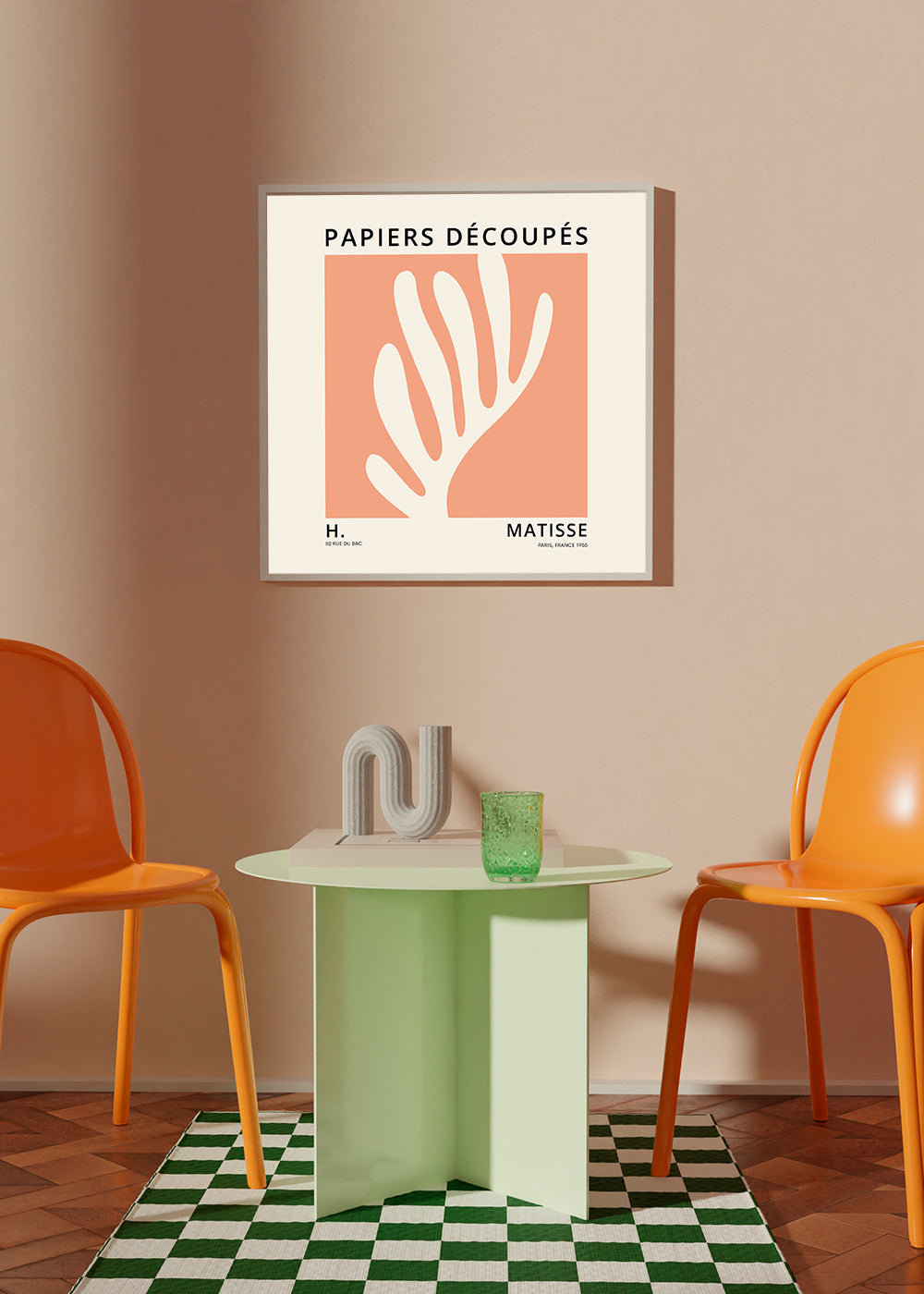 Henri Matisse ORANGE papiers découpés II