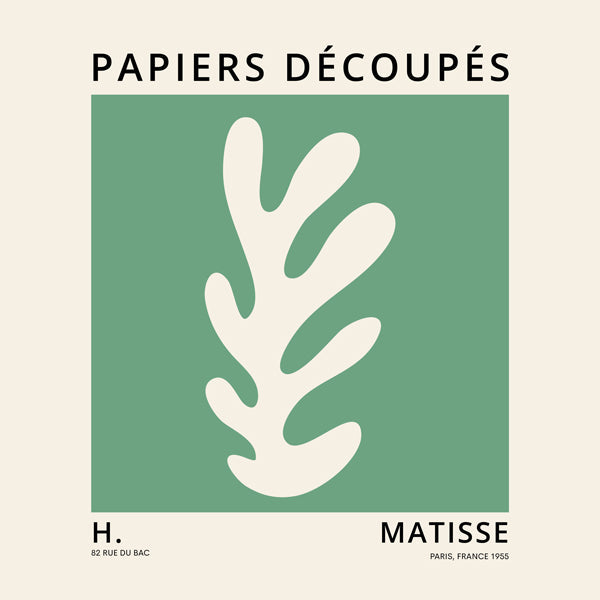 Henri Matisse GREEN papiers découpés II