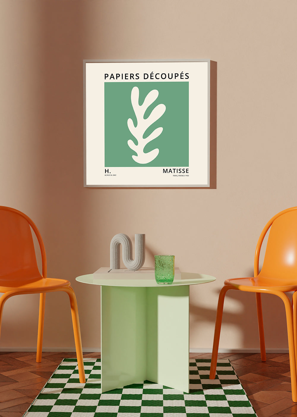 Henri Matisse GREEN papiers découpés II