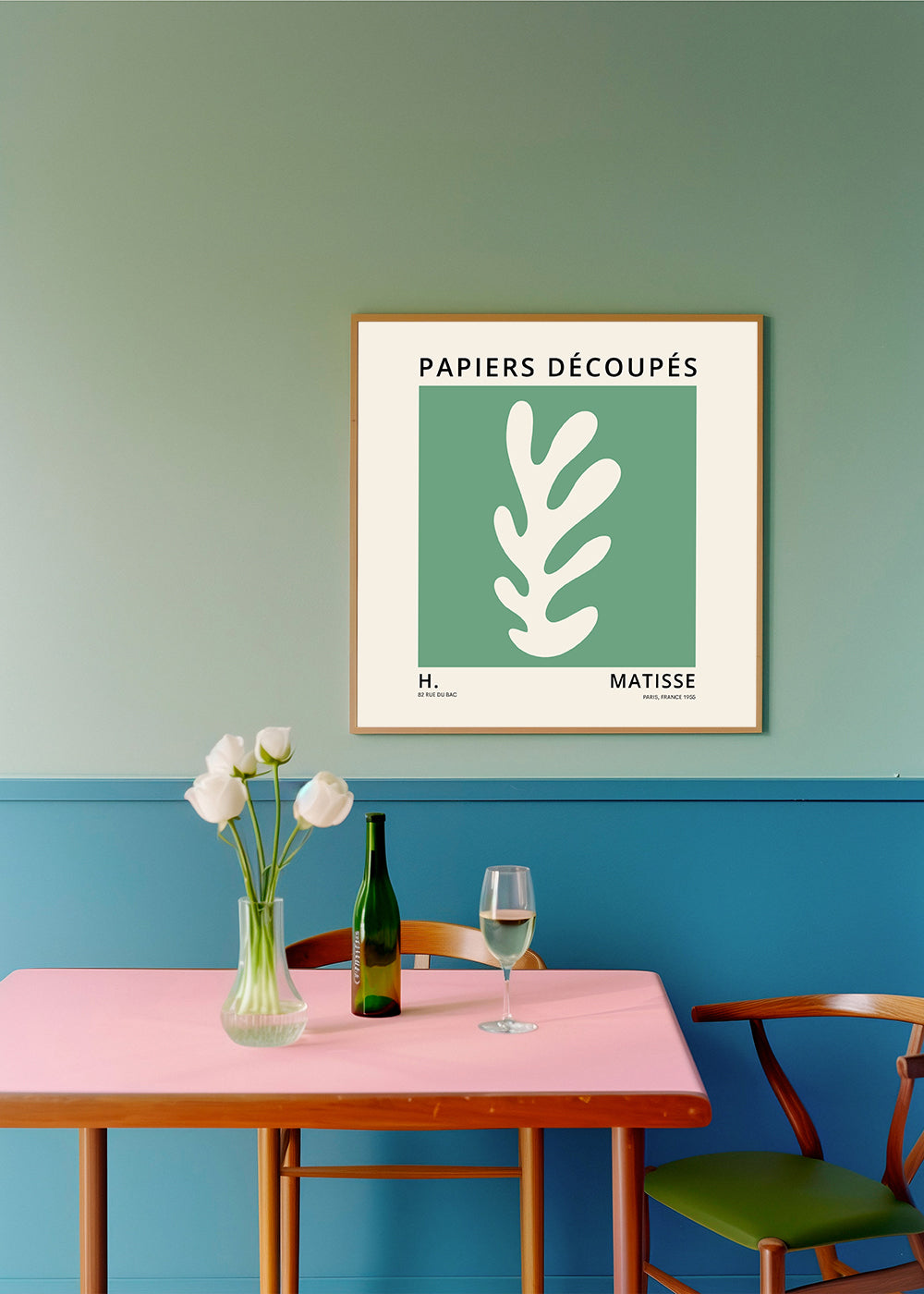 Henri Matisse GREEN papiers découpés II