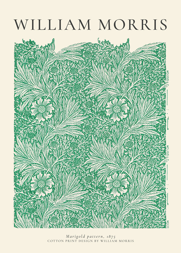 William Morris Green Marigold
