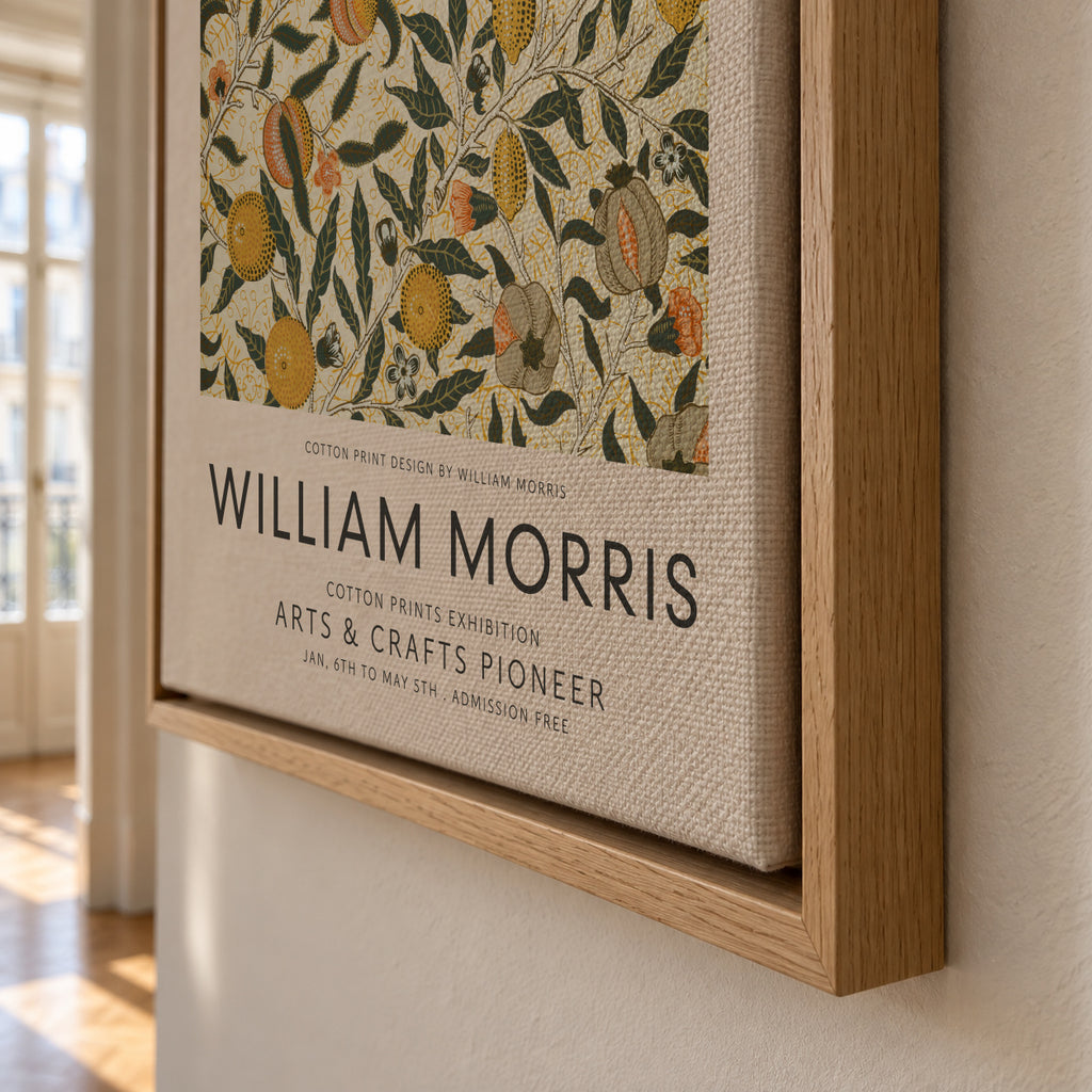 William Morris Four fruits pattern II - Framed canvas detail