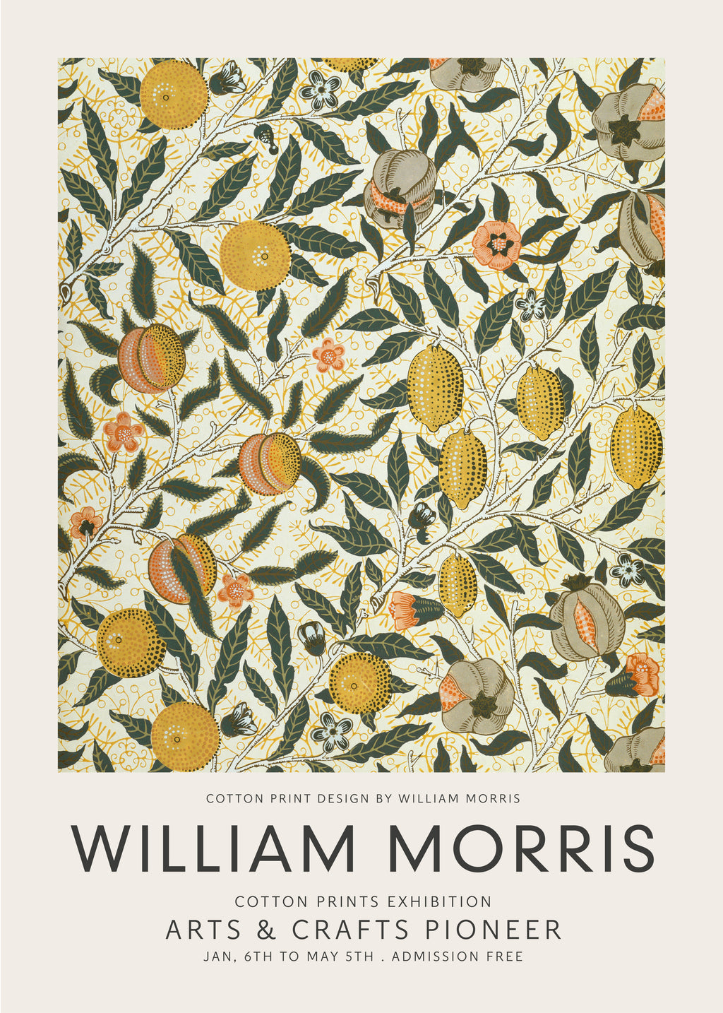 William Morris Four fruits pattern II - Unframed art print