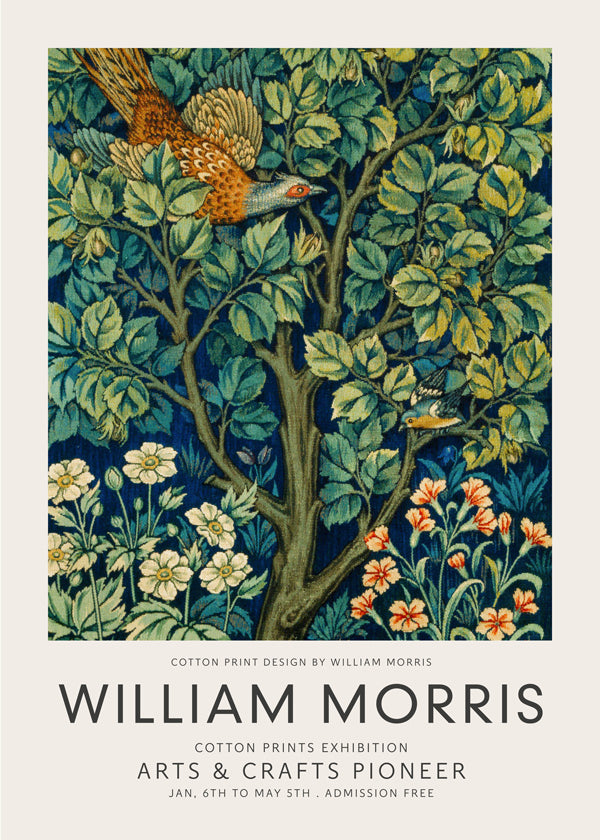 William Morris Cock Pheasant