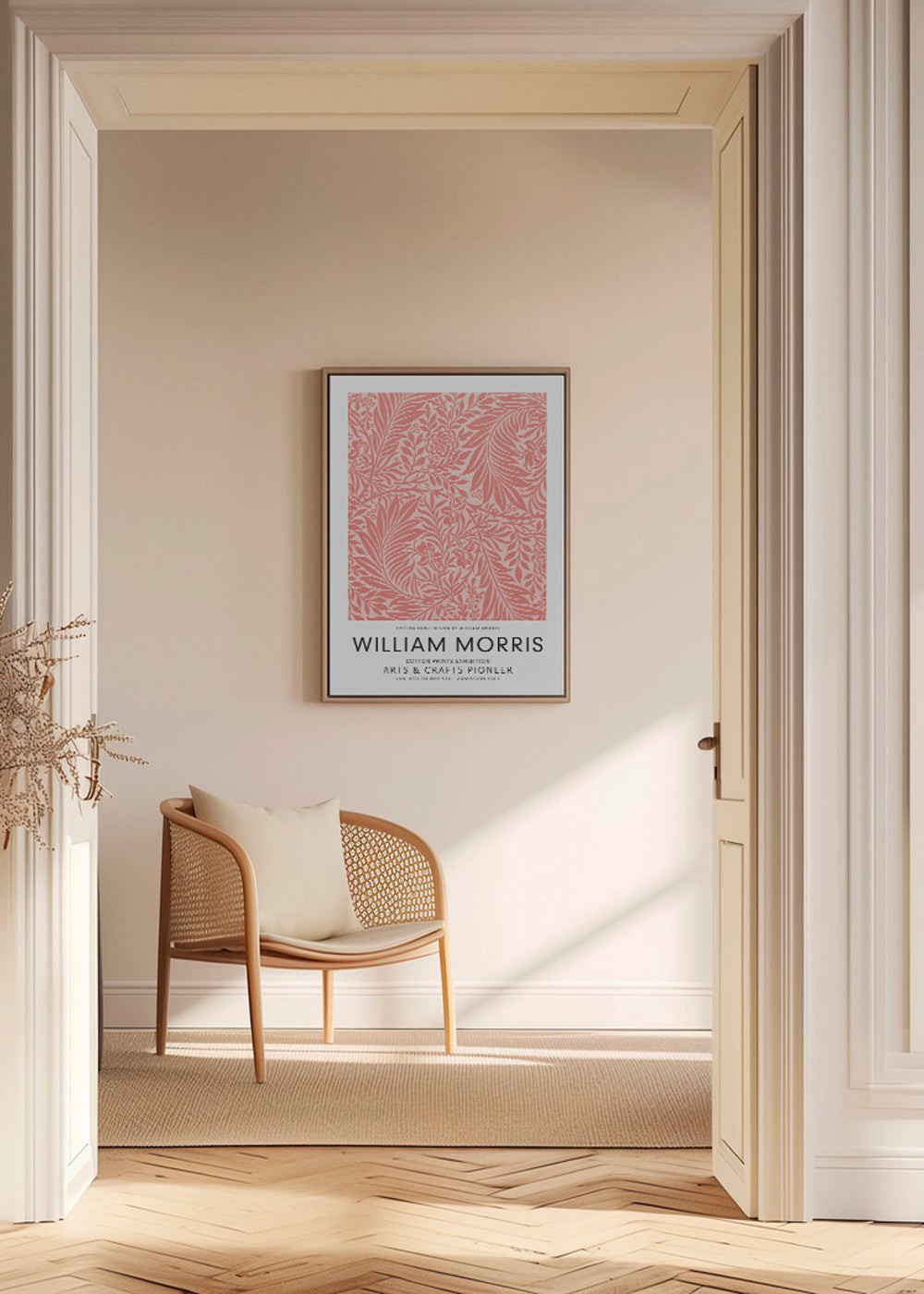 William Morris pink pattern