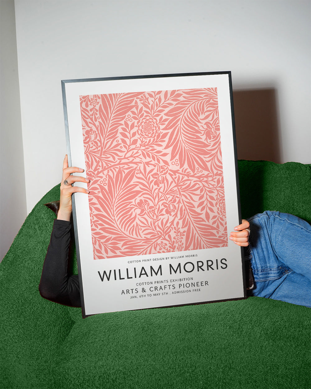 William Morris pink pattern