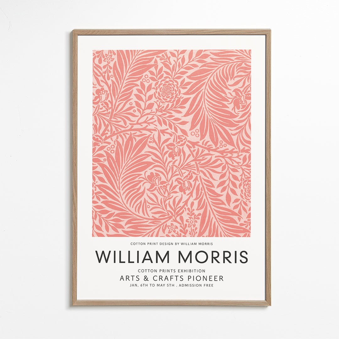 William Morris pink pattern