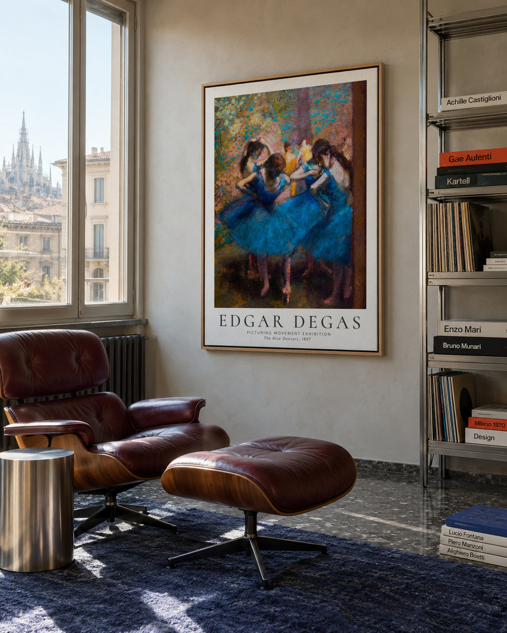 Edgar Degas The Dance Class, 1974 - Framed canvas in an interior