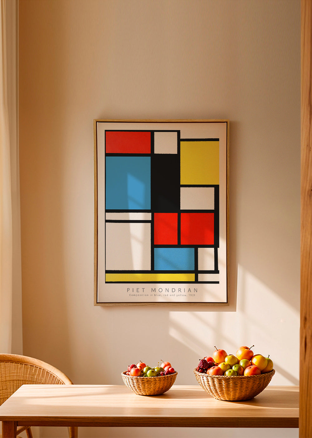 Piet Mondrian Dune Composition in blue, red and yellow, 1921