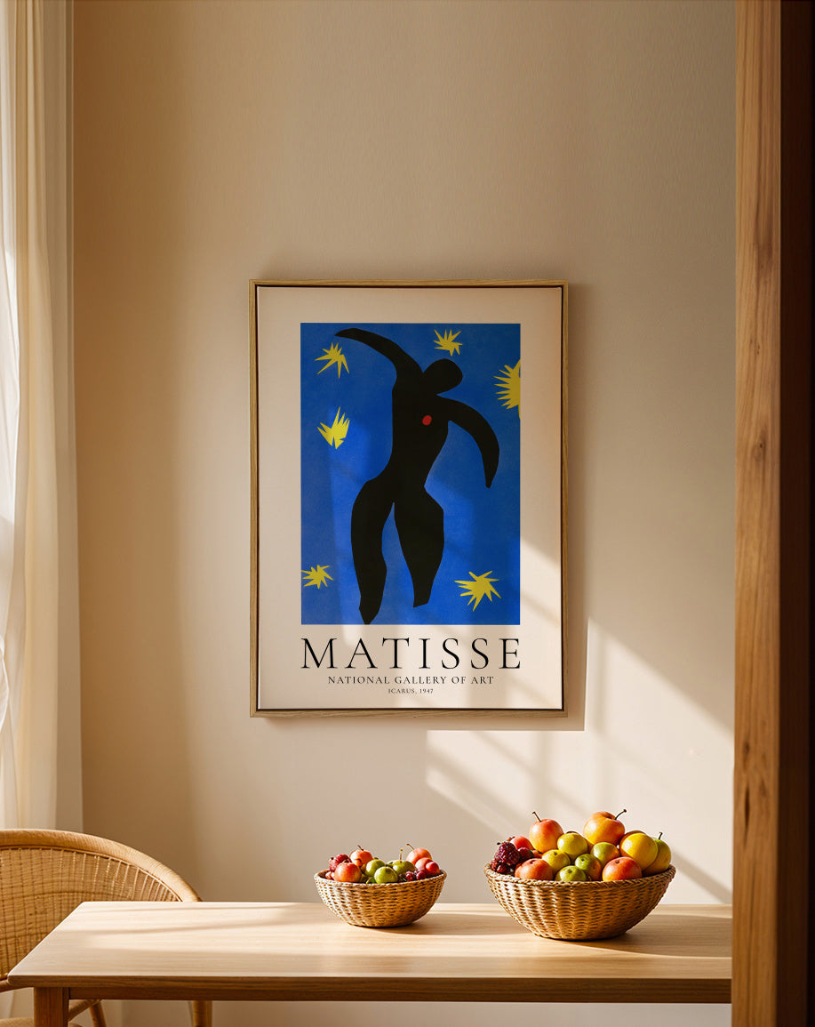 Henri Matisse Icarus - Framed canvas in an interior