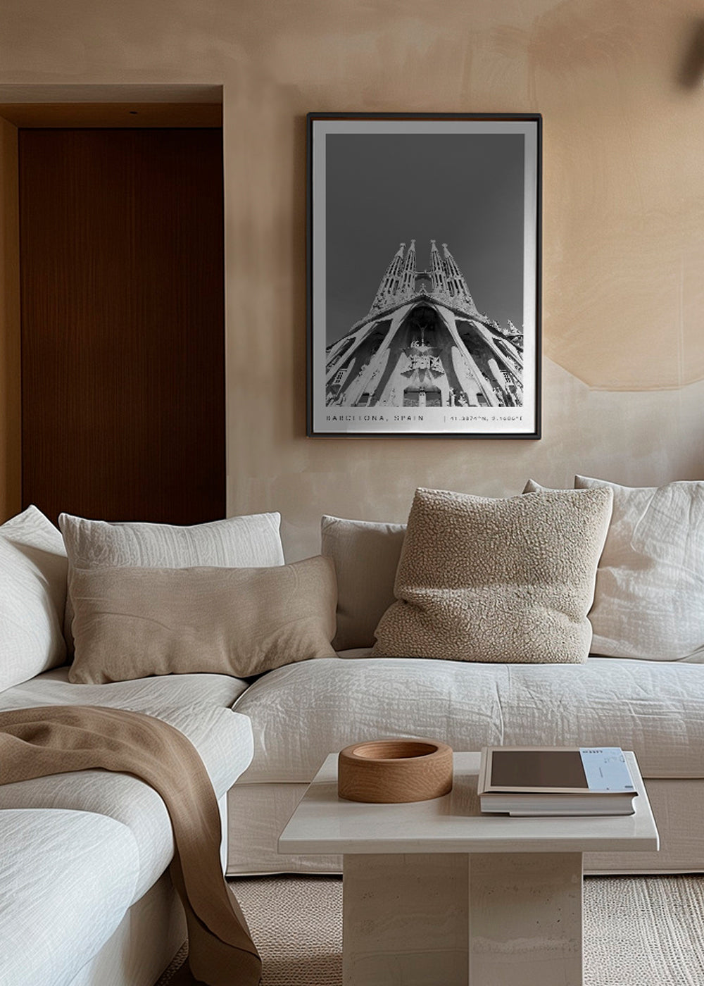 Bacelona coordinates poster