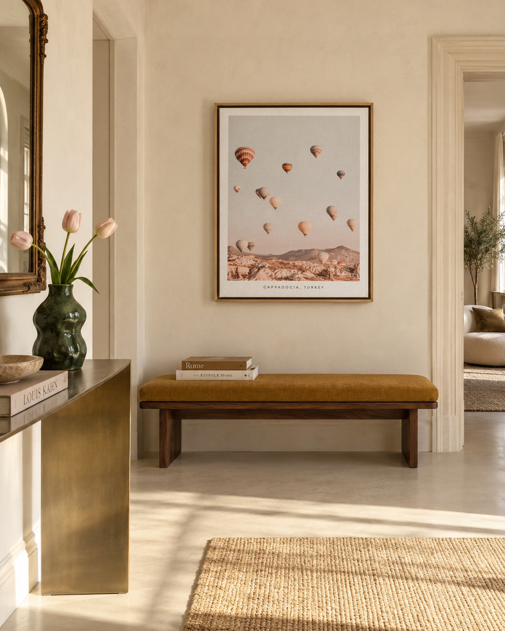 CAPPADOCIA, TURKEY - Framed canvas in an interior