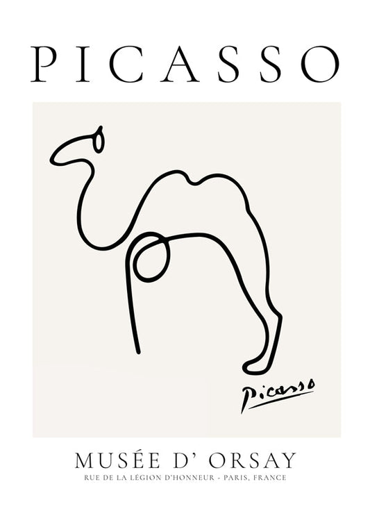 Pablo Picasso Animals Drawing cammel