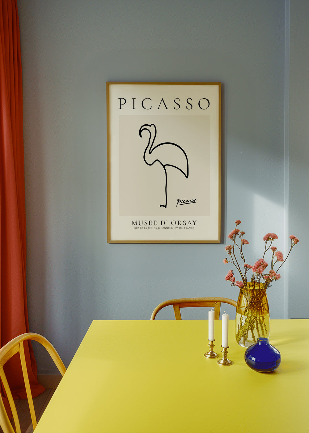 Pablo Picasso Animals Drawing Flamingo