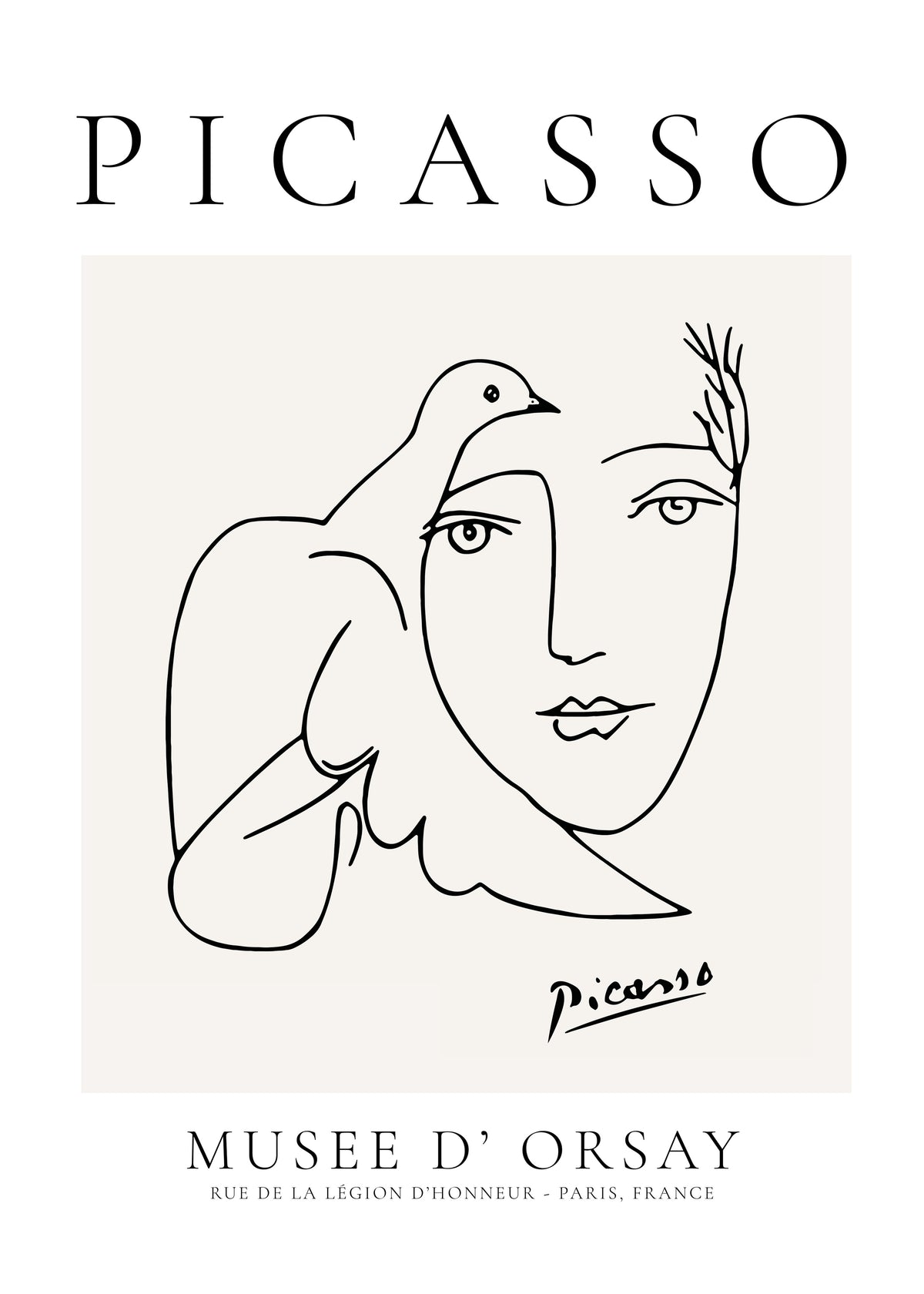 Pablo Picasso Dove Peace Women - Unframed art print