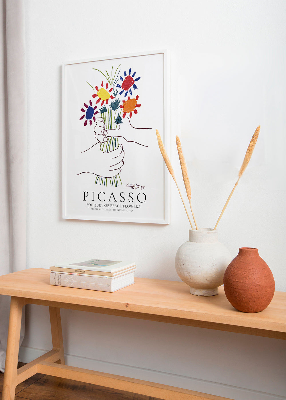 SDVIB Nordic Minimalistischer Blumenstrauß Leinwand - Picasso Kunst Poster Wandbild 60x80 Cm