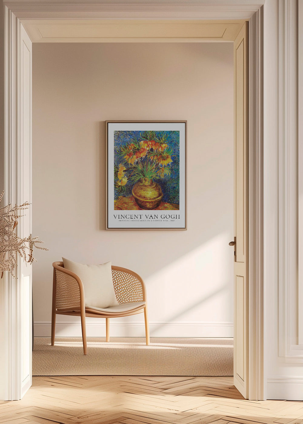 Vincent Van Gogh imperial fritillaries in a copper vase