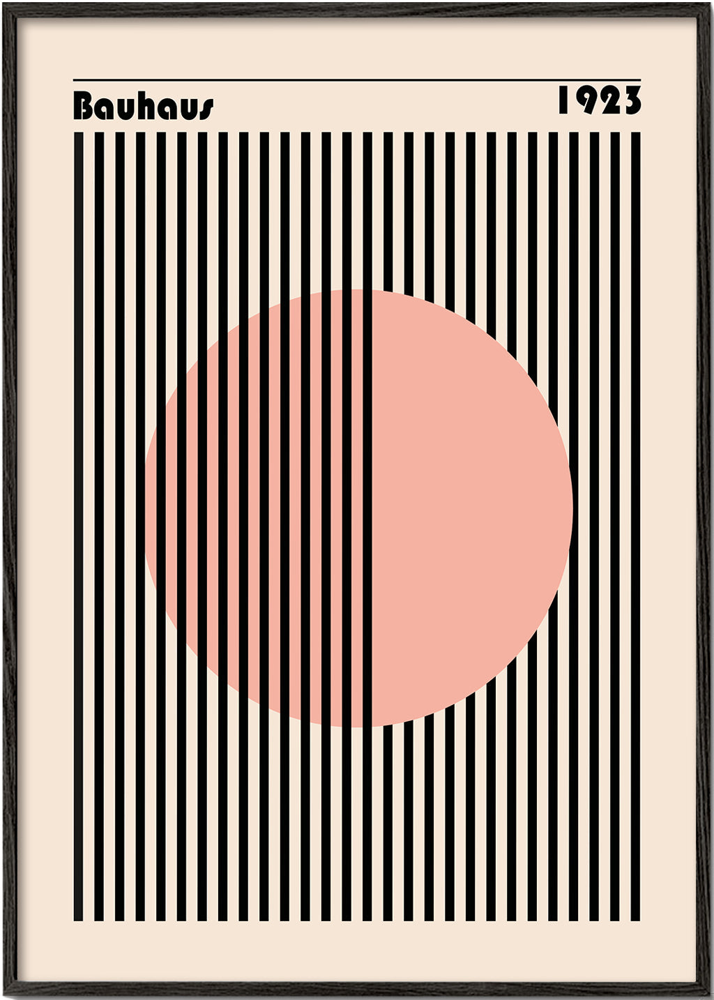 Bauhaus Pink Circle