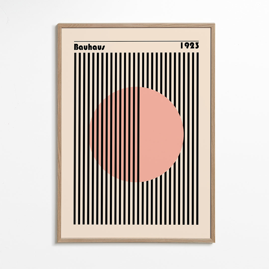 Bauhaus Pink Circle