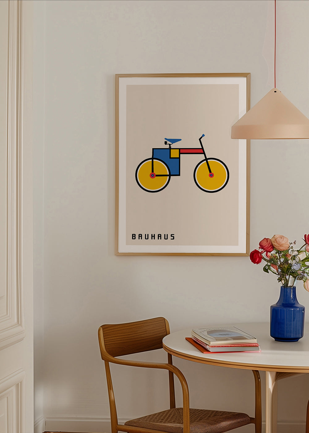 Geometrisches Poster Bauhaus Fahrrad