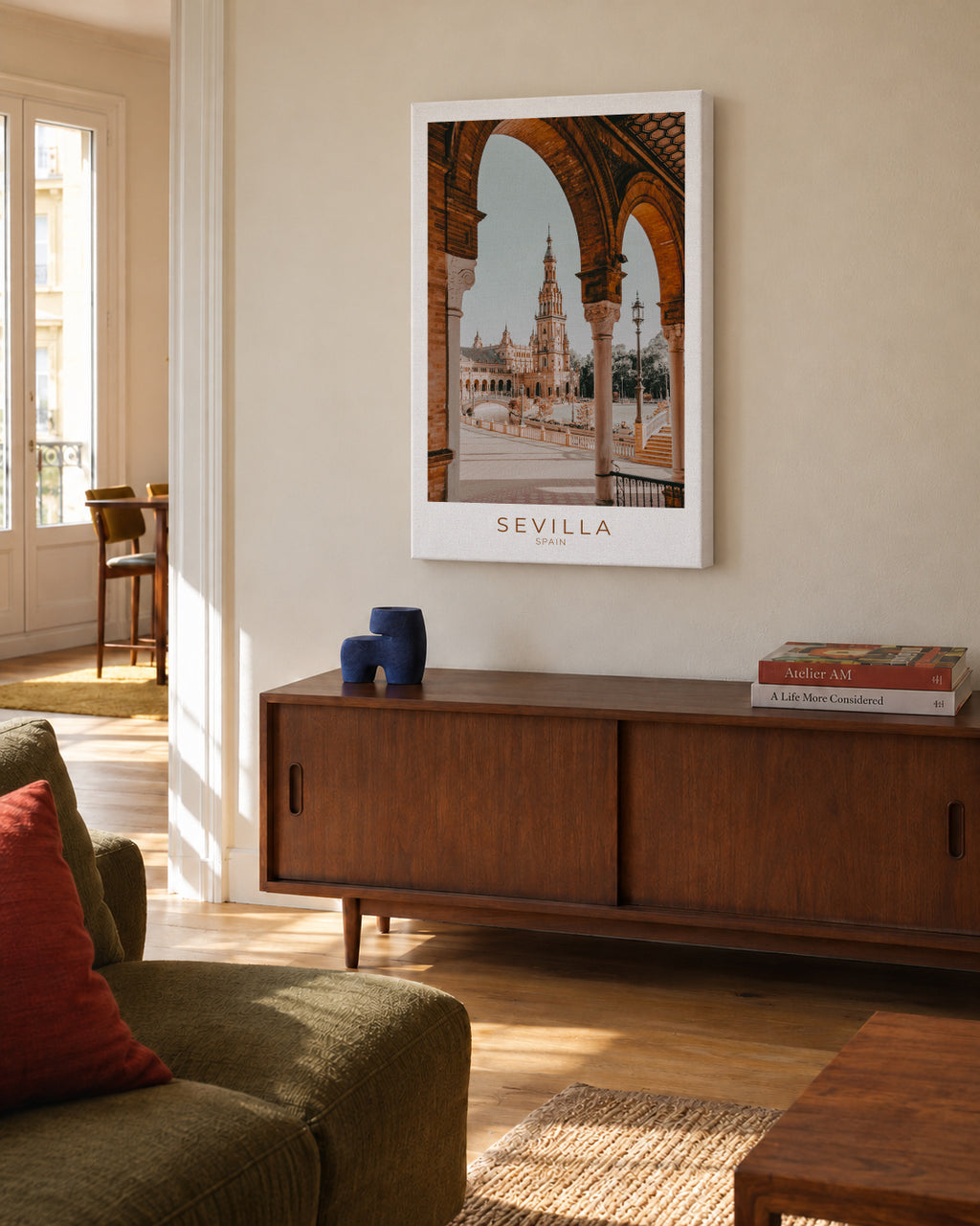 Spain Collection - Sevilla - Unframed canvas in an interior