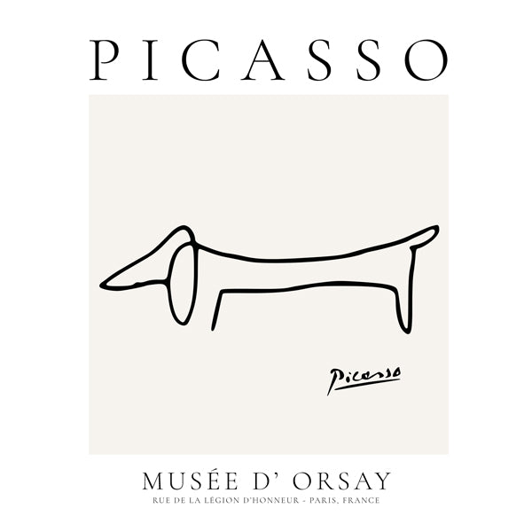 Pablo Picasso Animals Drawing Dog II