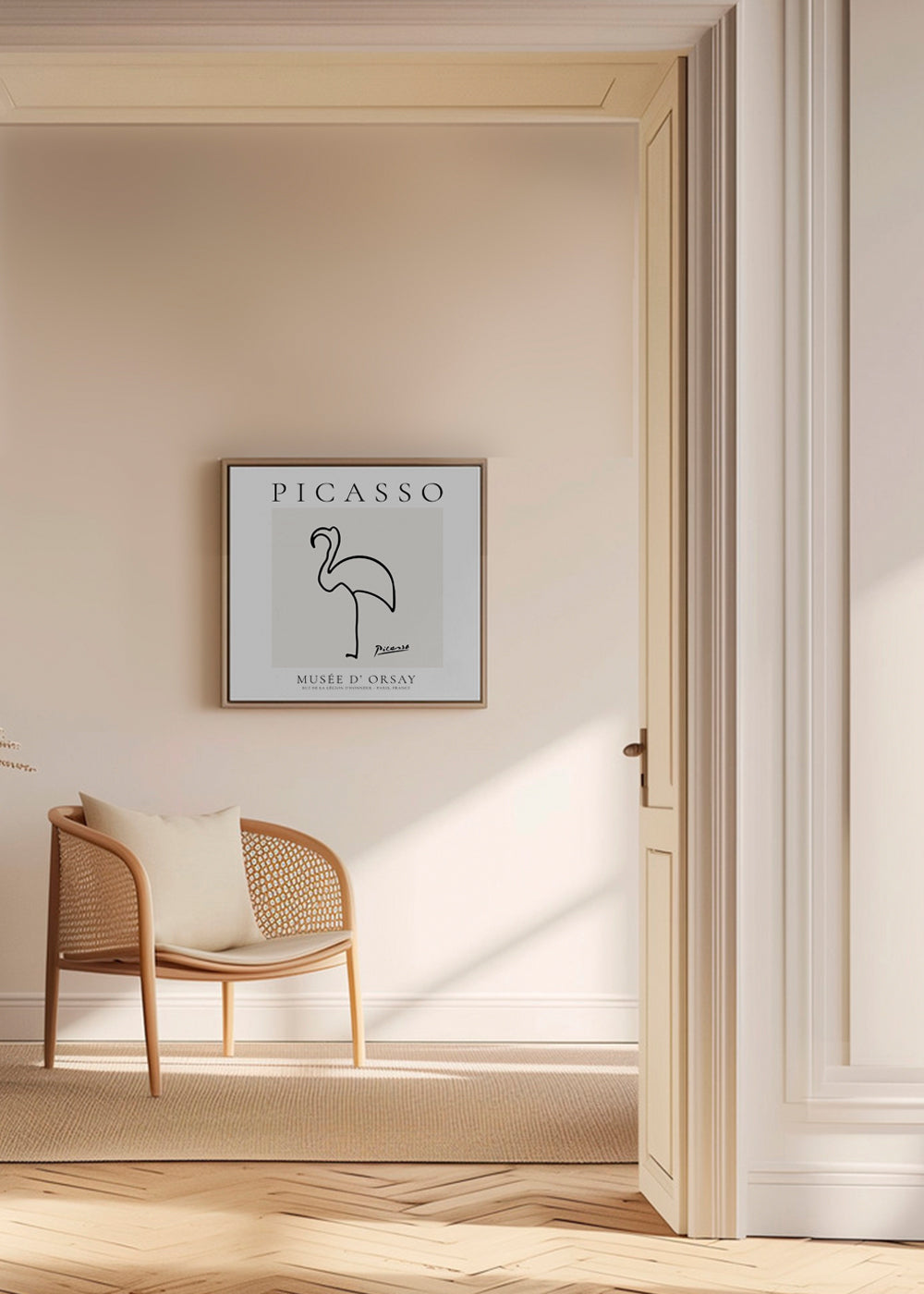 Pablo Picasso Animals Drawing Flamingo II