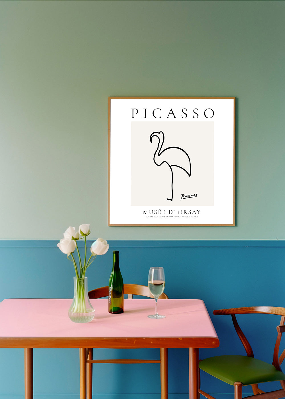 Pablo Picasso Animals Drawing Flamingo II