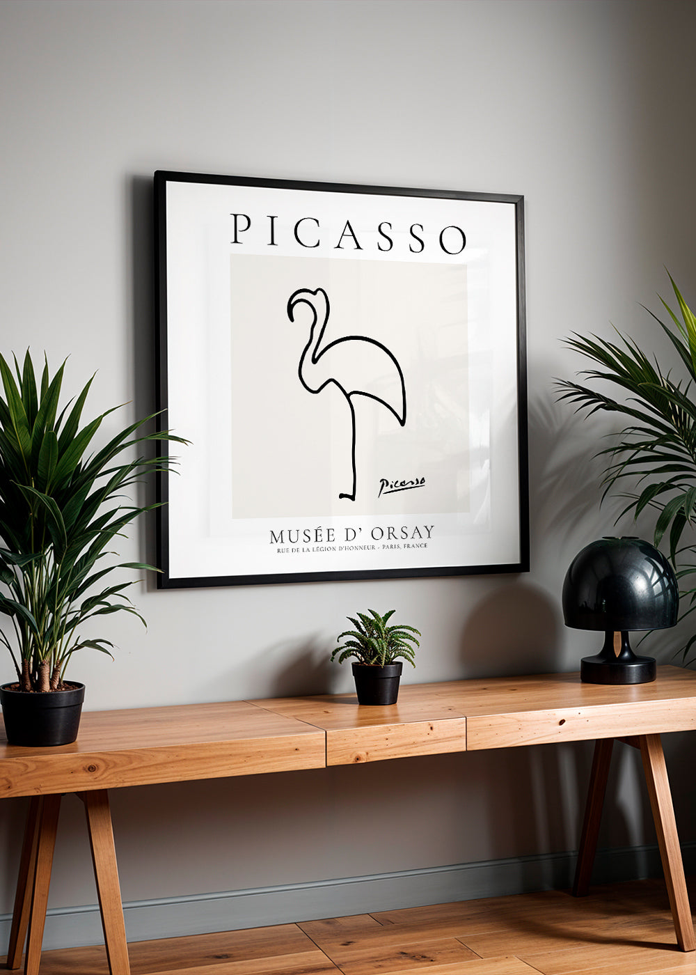 Pablo Picasso Animals Drawing Flamingo II