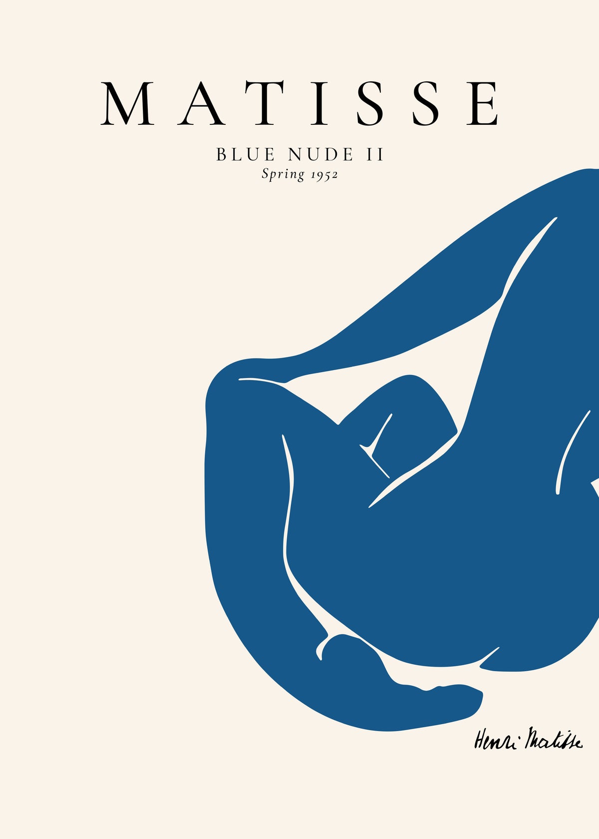 Henri Matisse Blue Nude II, spring 1952 - Unframed art print