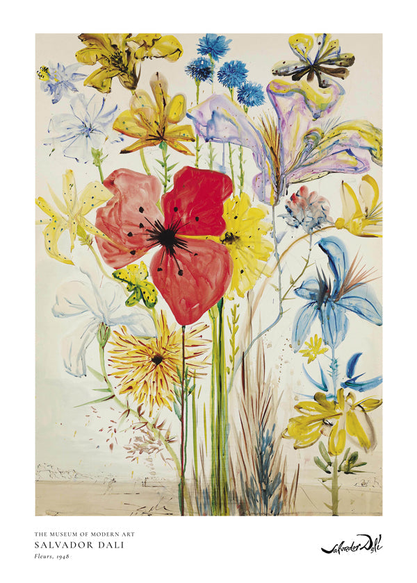 Salvador Dali fleurs II