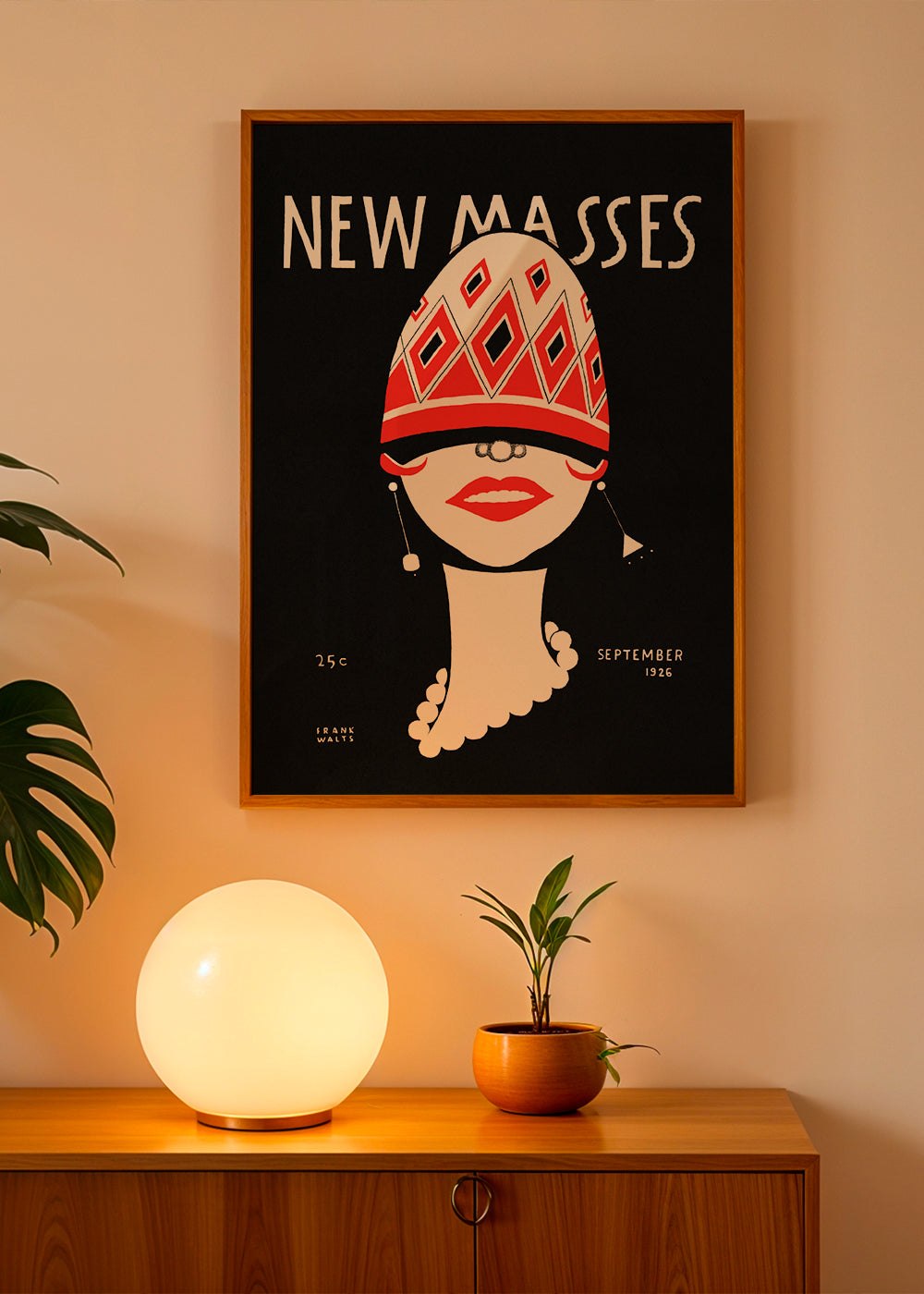 New Masses Vintage poster by Frank Walts