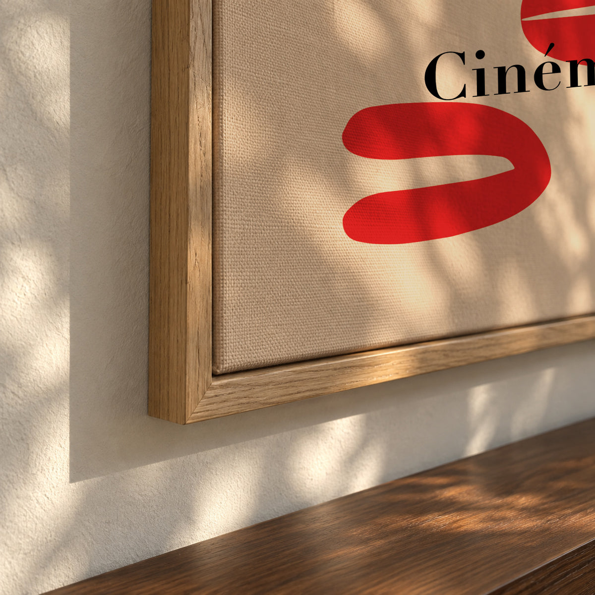 Bouvard Cinémathéque 1969 Film Poster - Framed canvas detail