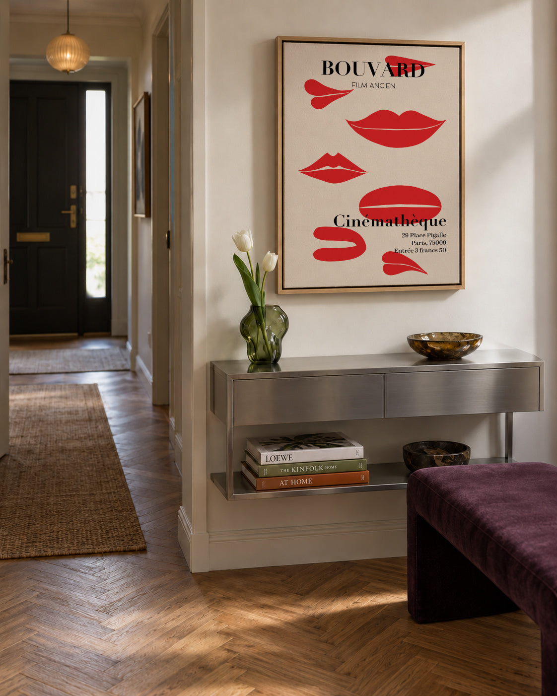 Bouvard Cinémathéque 1969 Film Poster - Framed canvas in an interior