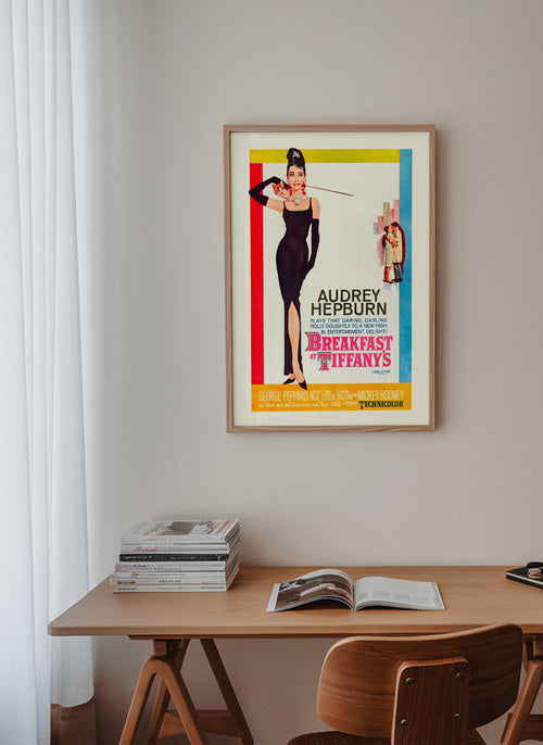 Audrey Hepburn Breakfast at Tiffanys 1961 film poster