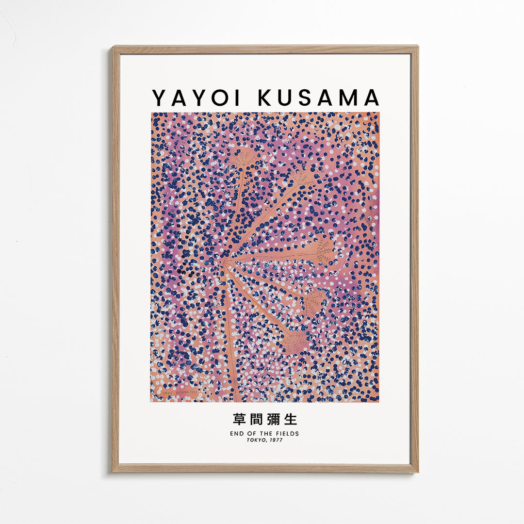 Yayoi Kusama End Of The Fields exhibition poster