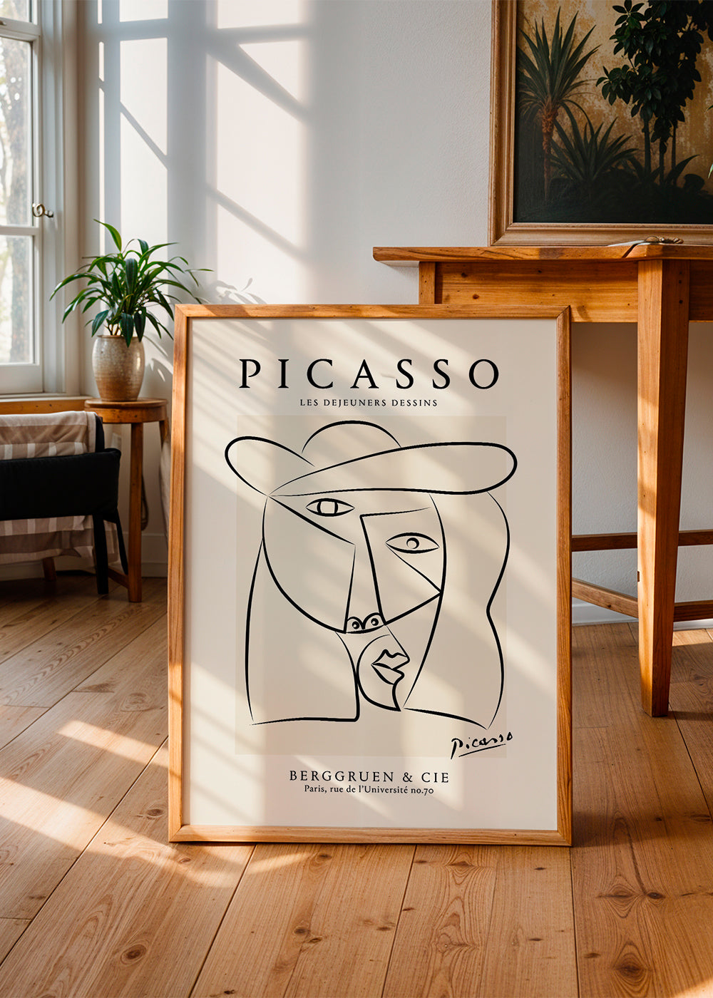 Picasso Woman in a Hat Sktech Poster