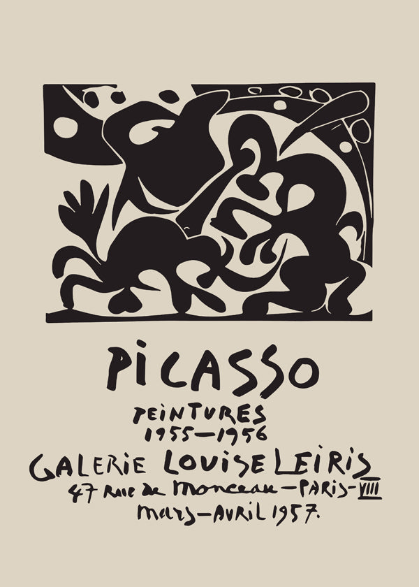 PABLO PICASSO Galerie Louise Leiris Print Poster