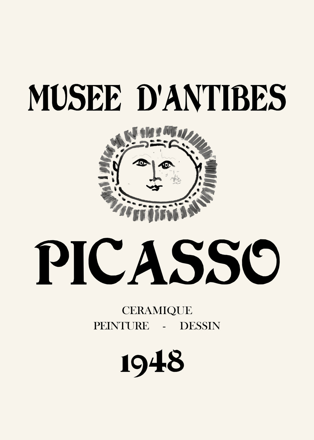 Picasso Musee D'Antibes Poster - Unframed art print