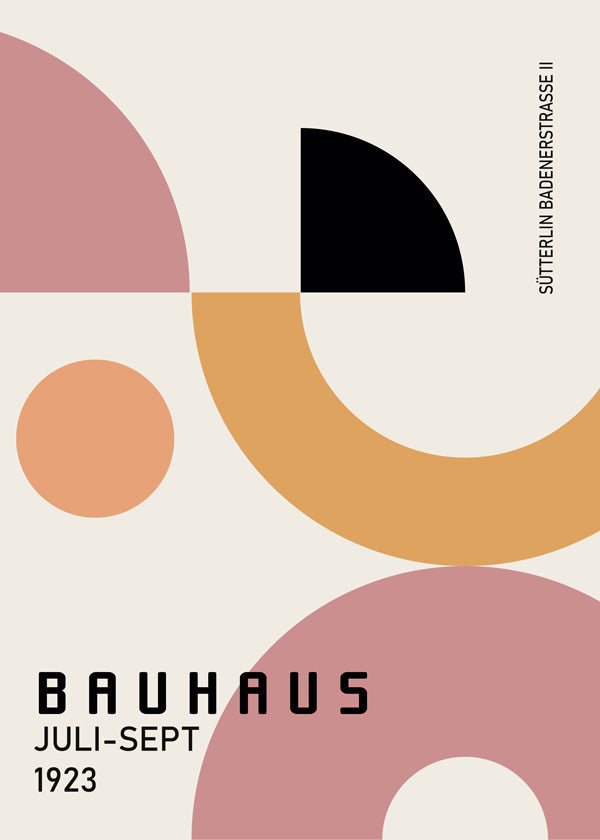 COLORFUL BAUHAUS NO.1 POSTER