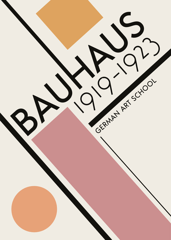 COLORFUL BAUHAUS NO.3 POSTER