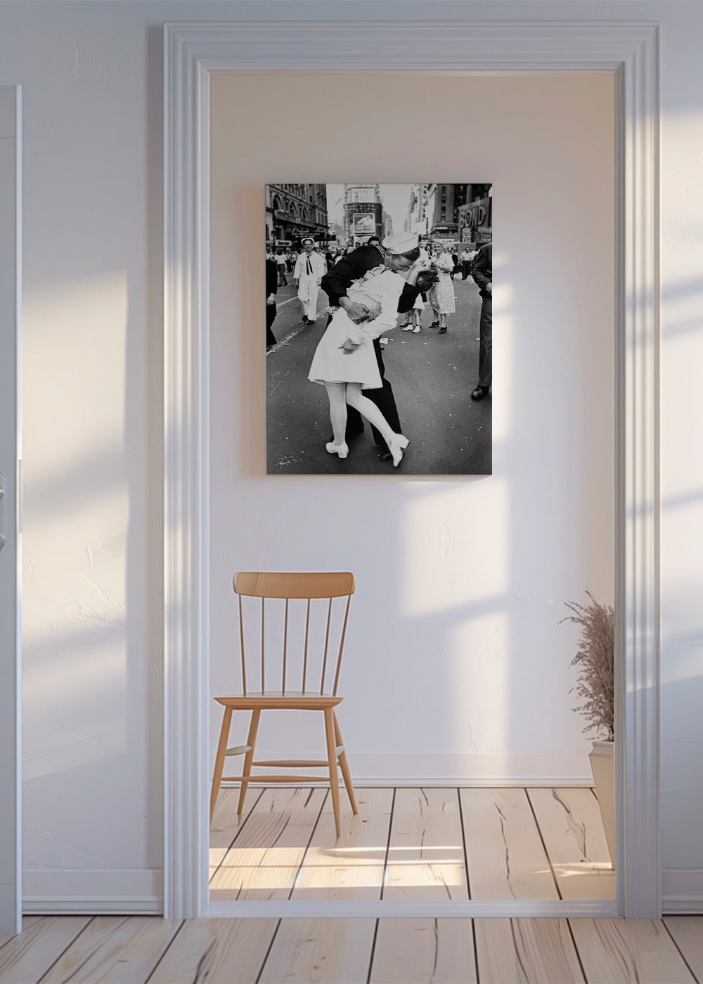 V-J Day Kiss Poster - vintage photograph