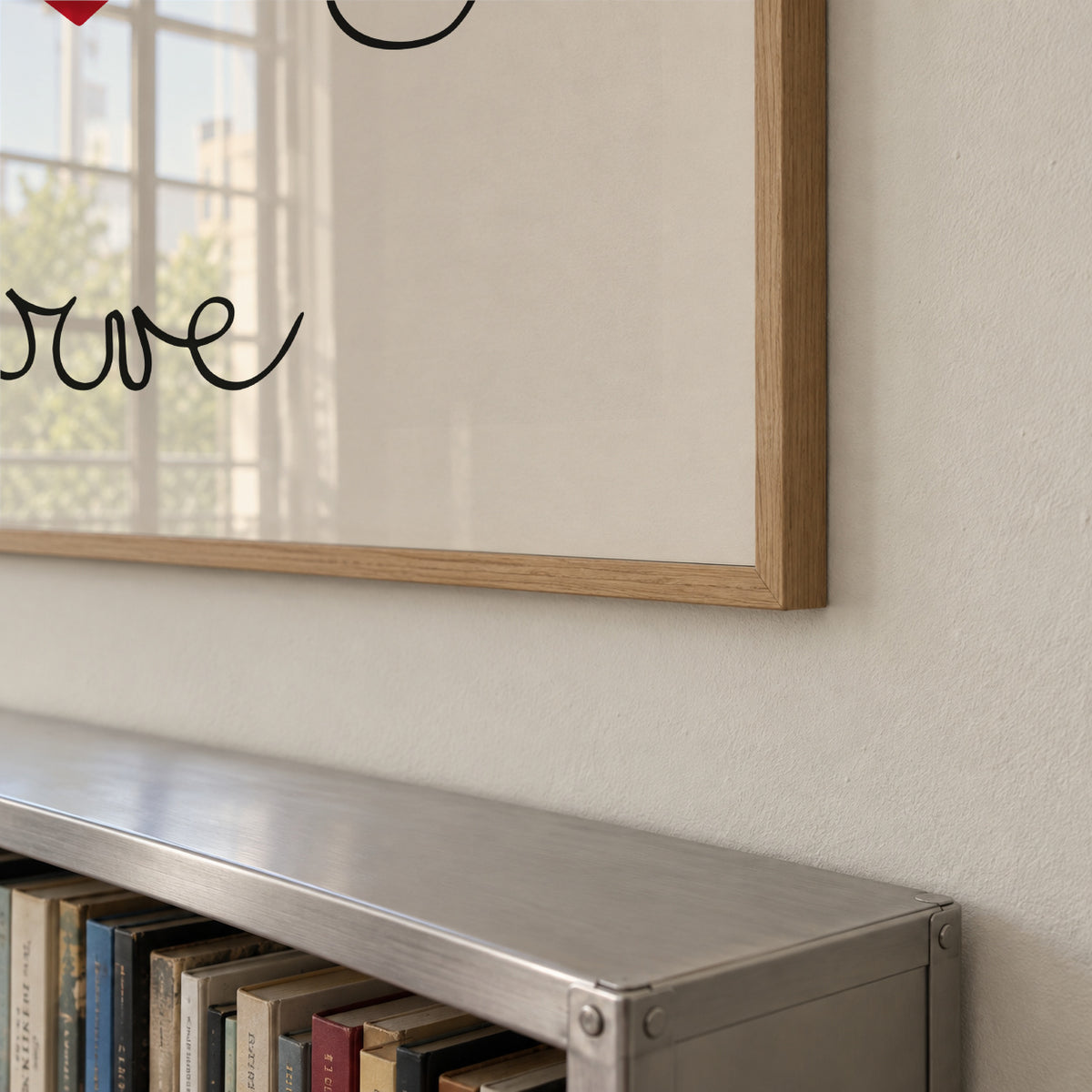 Henri Matisse "Coeur d'Amour Epris - Verve" love print - Square - Framed poster detail