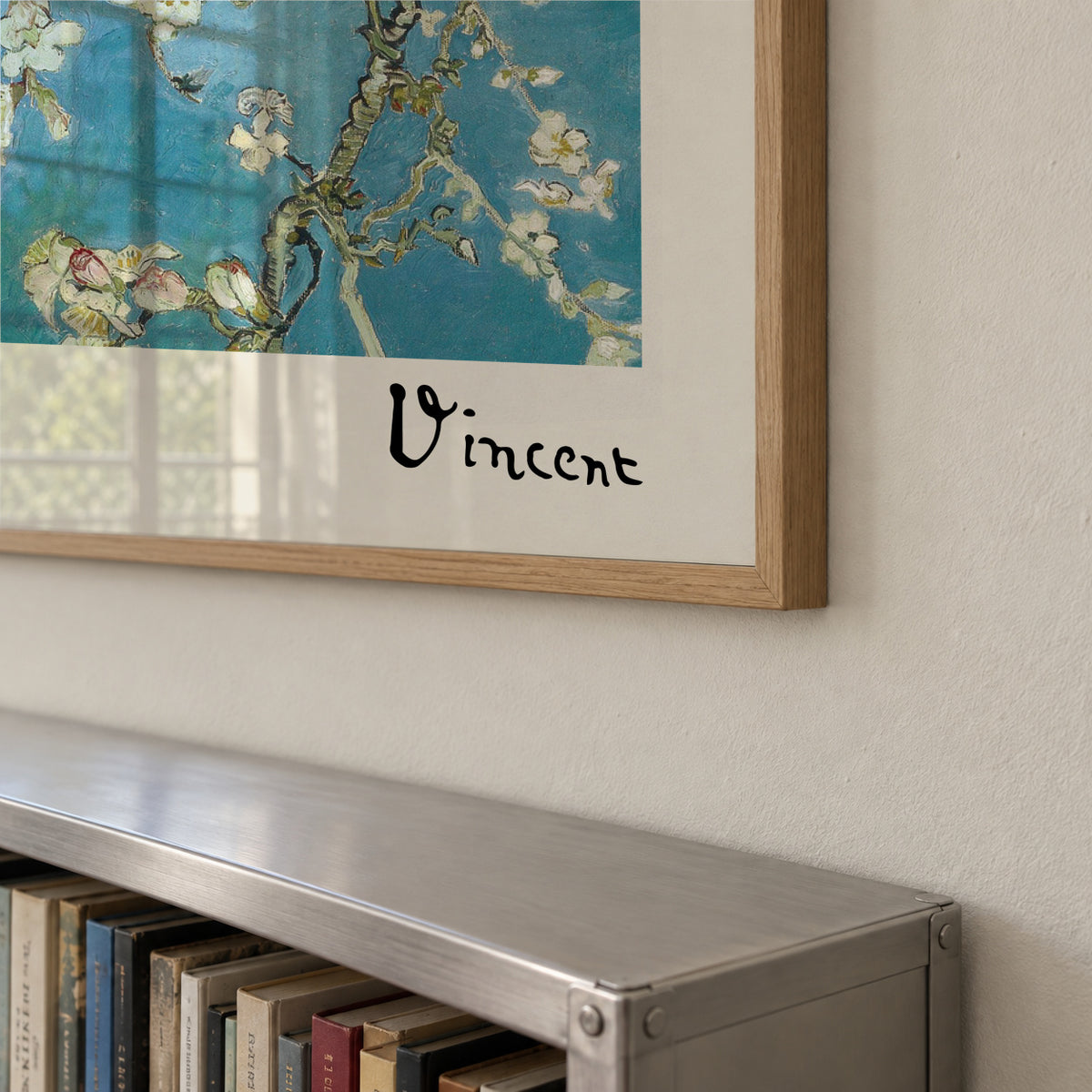 Almond blossom by Vincent van Gogh - Square - Framed poster detail